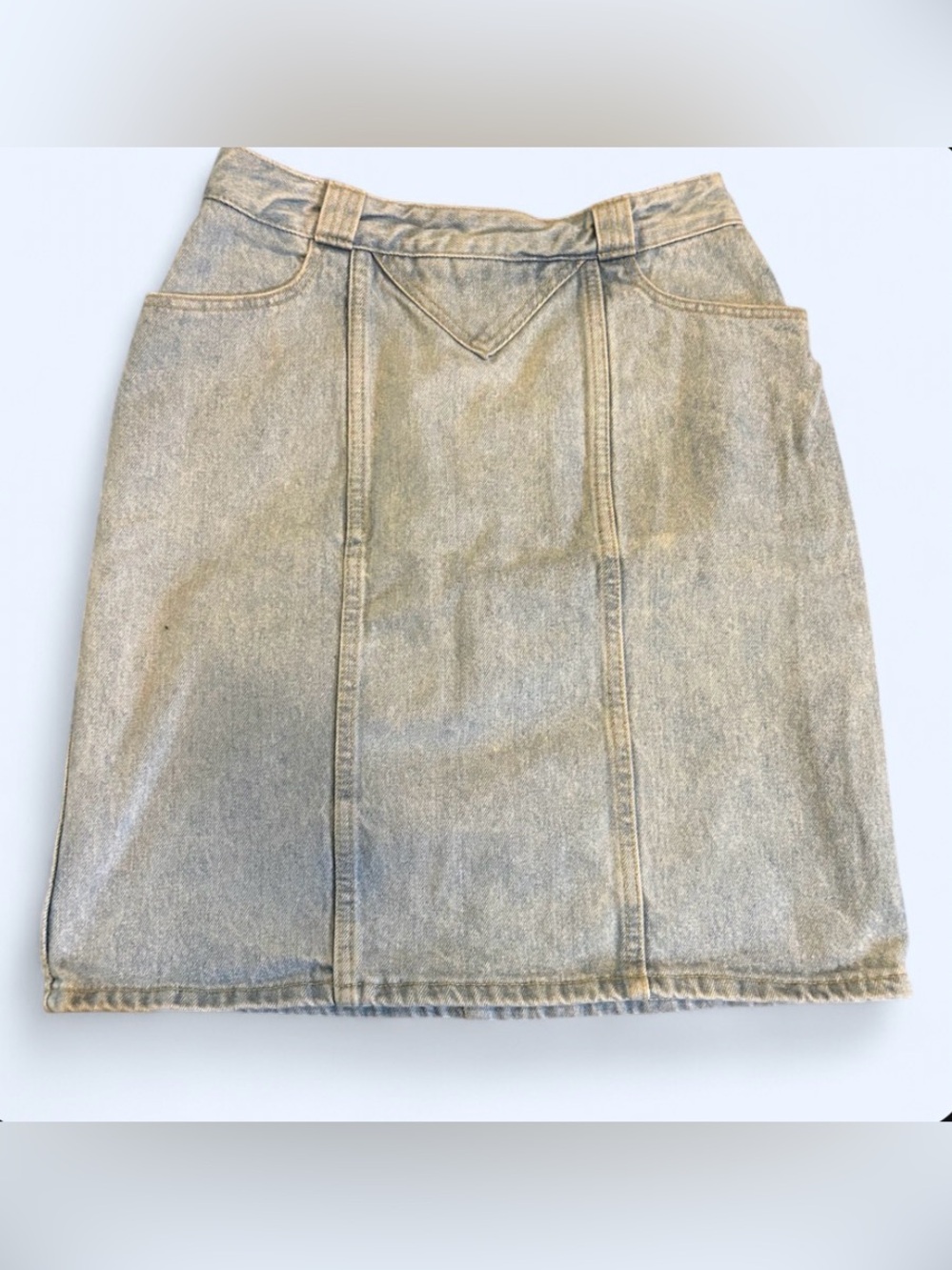 Vintage Guess Georges Marciano Denim Mini Skirt (size 31)